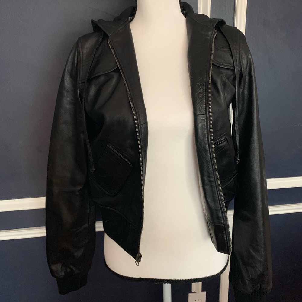 Leather Bomber jacket